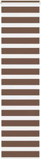 vidaXL - Zebra - rolgordijn - 65x230 - cm - stofbreedte - 60,9 - cm - polyester - bruin