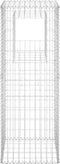 vidaXL - Schanskorf - paal - 40x40x180 - cm - ijzer