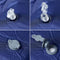 vidaXL - Kampeermatras - met - kussen - zelfopblazend - 1-persoons - marineblauw