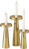J-Line kaarshouders Stainless - metaal - goud - 3 stuks