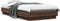 vidaXL - Bedframe - met - LED-verlichting - bruin - eikenkleurig - 90x200 - cm