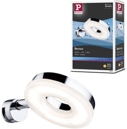 Paulmann Becrux - LED-spiegellamp 3000K 336lm 230V 4W - Chroom