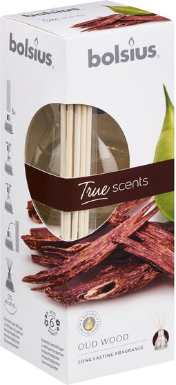 Bolsius Geurstokjes True Scents Oud Wood 45 ml
