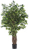 Kunstplant Ficus Tropisch Liana - 150 cm - Kunststof bladeren - Groen