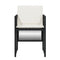 Tuinstoelen 4 st met kussens poly rattan zwart