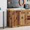 vidaXL - Garagekast - 30x51x85 - cm - massief - grenenhout - oud - hout