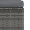 vidaXL - Driezitsbank - met - kussens - poly - rattan - grijs