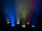 HQ-Power Flightcase met 6 led-vloerspots, 4 x 12 W RGBAW+UV led, oplaadbare batterij, geschikt voor podia, evenementen en als trussverlichting