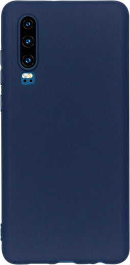 iMoshion Hoesje Geschikt voor Huawei P30 Hoesje Siliconen - iMoshion Color Backcover - Donkerblauw