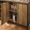 SoBuy KNL01-F - Keukeneiland - Buffetkast met 2 Deuren 4 Vakken - Bruin - 170x60x89cm