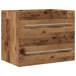 vidaXL - Wastafelmeubel - 60x38,5x48 - cm - spaanplaat - oud - hout