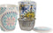 Kop met theefilter Home ESPRIT Blauw Wit Turkoois Mediterrane 340 ml (2 Stuks)