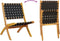 vidaXL - Tuinstoelen - 2 - st - inklapbaar - massief - acaciahout - en - stof - zwart