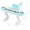 Costway Digitale Piano - 37 Toetsen - Incl. Microfoon & Opnamefunctie - Blauw