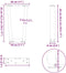 vidaXL - Eettafelpoten - 2 - st - V-vormig - 28x(42-43,3) - cm - staal - antraciet
