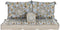 Tuinstoel DKD Home Decor Blauw Beige 155 x 76 x 65 cm 150 x 76 x 20 cm