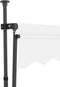 vidaXL - Luifel - handmatig - uitschuifbaar - met - LED - 100 - cm - crèmekleurig
