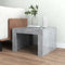 vidaXL - Salontafel - 50x50x35 - cm - bewerkt - hout - betongrijs