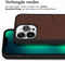 Accezz iPhone 13 Pro - Back Cover - Premium Leather Card Slot - Bruin