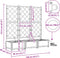 vidaXL - Tuinbakken - met - Water - Irrigatiesysteem - - - 3 - Stuks - - - Grijs
