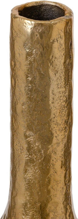 Vaas 12 x 12 x 61 cm Gouden Aluminium