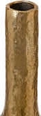 Vaas 12 x 12 x 61 cm Gouden Aluminium