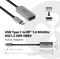 Club 3D - USB Type C naar DisplayPort™ 1.4 Adapter - 8K60Hz - Zilver Zwart