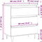 vidaXL - Dressoir - 60x35x70 - cm - bewerkt - hout - betongrijs