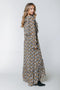 Colourful Rebel - Penny Paisley Flower Ruffle Maxi Dress - A-lijn jurk - M