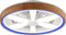 Brilliant Gaiano - Plafondventilator - LED 48W - Ø 48 cm - Dimbaar - RGB - Wit en Hout