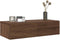vidaXL - Wandschap - met - lades - 60x26,5x15 - cm - bewerkt - hout - bruin - eikenkleur