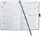 Sigel agenda 2024 - Jolie Flair - A5 - hardcover - 7 dagen / 2 pagina's - indigo blue - SI-J4101