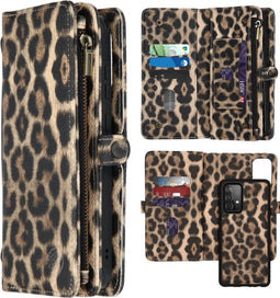 iMoshion Hoesje Geschikt voor Samsung Galaxy A52 (4G) / A52s / A52 (5G) Hoesje Met Pasjeshouder - iMoshion 2-in-1 Wallet Bookcase design - Meerkleurig / Brown Leopard