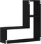 vidaXL - Wandplanken - Set - van - 2 - Zwart - Eiken - 50x15x85 - cm - Houtvezel