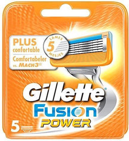 Gillette Fusion Power - Navulmesjes - 5 scheerbladen (5 stuks)