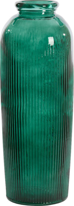 Light&living Vaas Ø30x70 cm CAMPOS glas donker groen