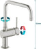 GROHE Minta - Keukenkraan - U-uitloop - SuperSteel