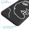 iMoshion Hoesje Geschikt voor Samsung Galaxy A72 Hoesje Siliconen - iMoshion Design hoesje - Wit / Zwart / Line Art Woman White