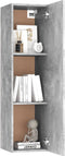 vidaXL - Tv-meubels - 2 - st - 30,5x30x110 - cm - bewerkt - hout - betongrijs