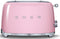 Smeg TSF01PKEU - Broodrooster - 950W 6 bruining-niveaus - Roze