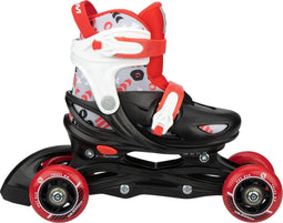 Nijdam Street Shift - 3-in-1 Skeelers - Verstelbaar 33-36 - Rood