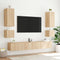 vidaXL - Tv-wandmeubel - met - LED-verlichting - 100x35x41 - cm - sonoma - eiken