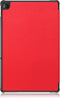 Lunso - Geschikt voor Lenovo Tab M10 Plus Gen 3 (3e generatie) - Tri-Fold Bookcase hoes - Rood