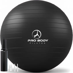 Pilates Stabiliteitsbal Zwart 75 cm - Anti-Burst Fitness & Yoga Bal