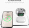 Favolt Site:3 - 3 in 1 Draadloze Oplader - MagSafe Compatibel Apple MFi Gecertificeerd - Silver