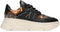 PS Poelman JANA - Dames Sneakers - Chunky zool 5.5 cm - Zwart met Roze