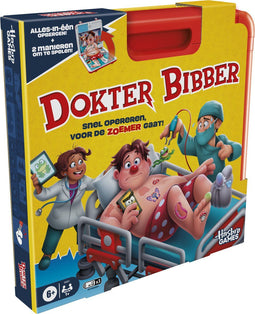 Hasbro Dokter Bibber - Bordspel - 2 speelmodi - Reisspel met draagkoffer