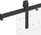 vidaXL - Doos - met - onderdelen - voor - schuifdeur - 152,5 - cm - staal - zwart