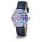 Guess Blauw Leren Horloge Voor Stijlvolle Gelegenheden
