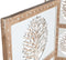 Home ESPRIT - Kamerscherm - Traditioneel ontwerp Levensboom - Wit Natuurlijk Mangohout MDF 153 X 2,3 X 182 CM